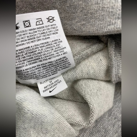 Rare Nike Nikelab Essential PO Hoodie Jumper Jacket Gray Men Size 867226-050 M - Picture 6 of 9